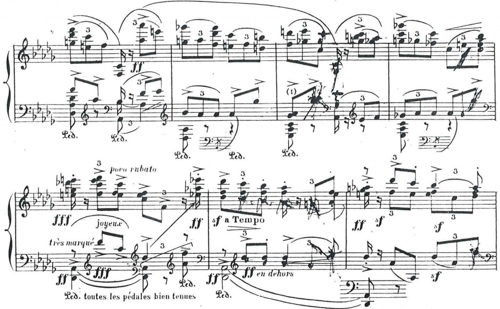 Ausschnitt aus den Korrekturabzügen der Erstausgabe von Lavapies