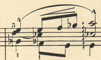 Druckausgabe 1875, Takt 12