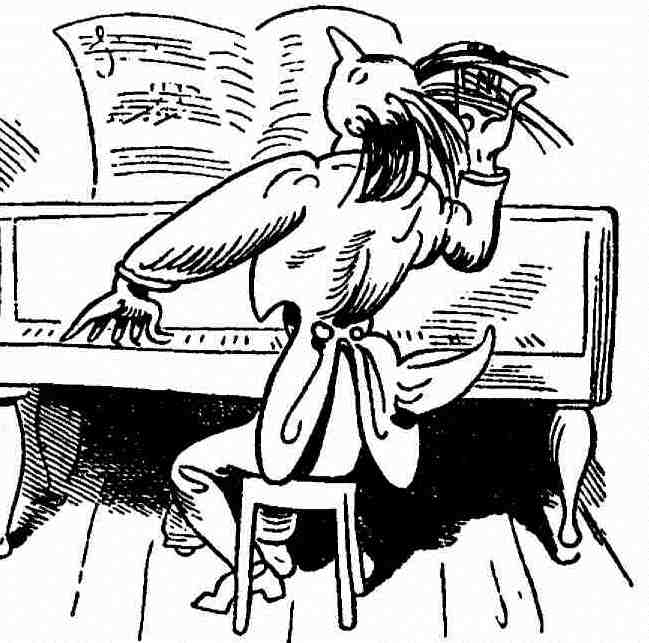 Wilhelm Busch: „Der Virtuos“, 1865 (Quelle: Wikimedia.org, Lizenz: PD)
