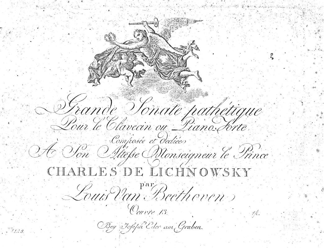 Originalausgabe der Sonate op. 13