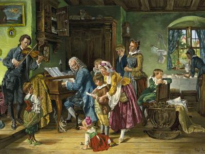 T. E. Rosenthal (1848–1917): J. S. Bach with his familiy, 1870 (Source: Wikimedia.org, Licence: PD)
