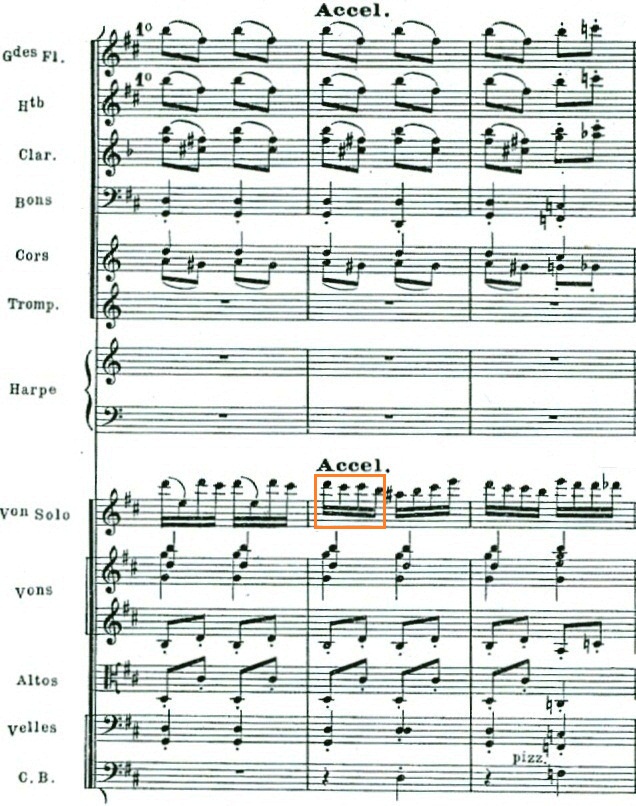 Fig. 3: Orchestral version, mm. 330–332.